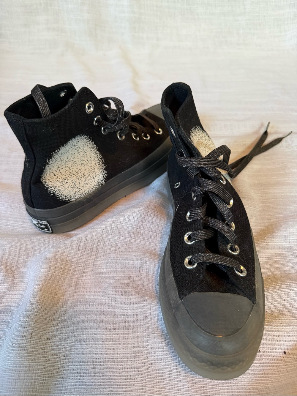 Turnstile Black High-Top Sneakers